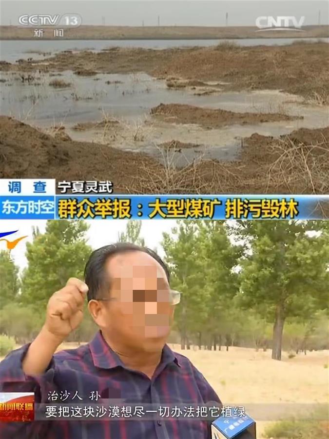 宁夏万亩树木被煤矿断水面临枯死原因:当地一煤矿不供水