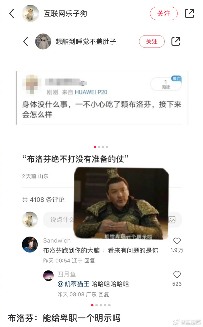 解热镇痛救急小天使布洛芬：能给卑职一个明示吗？